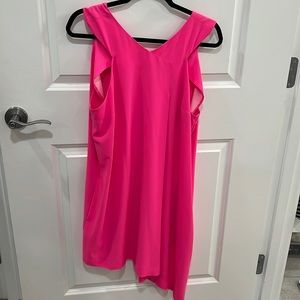Pink asymmetrical dress